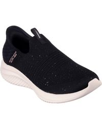 Skechers - Ultra Flex 3.0 Scarpe Da Ginnastica Nere/Oro Rosa Da Donna - Lyst