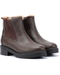 Blowfish - Vera Cozy Faux Leather Dark Boots - Lyst