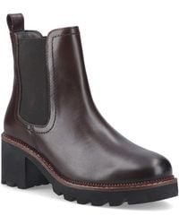 Hush Puppies - Gaia Leather Chocolate Heeled Chelsea Boots - Lyst