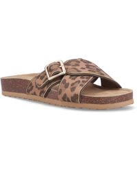 Rocket Dog - Annie Tigg Leopard Textile Sandals - Lyst