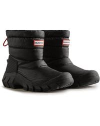 HUNTER - Wfs2108Wwu-Blk Intrepid Short Snow Boots - Lyst