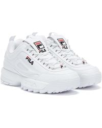 White fila chunky trainers Clearance