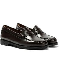 G.H. Bass & Co. - Weejun Ii Leather Chocolate Penny Loafers - Lyst