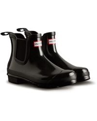 HUNTER - Original Chelsea Gloss Boots - Lyst