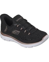 Skechers - Summits Brilliant Shine Mesh/Rose Trim Trainers - Lyst