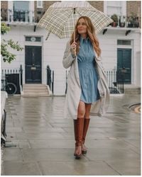 Hush Puppies - Vanessa Kniehohe Stiefel Aus Leder Mit Absatz - Lyst