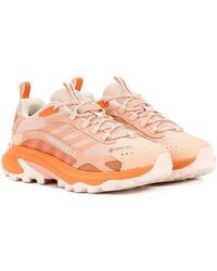 Merrell - Moab Speed 2 Gore-tex Women's Coyote Peach Trainers - Lyst