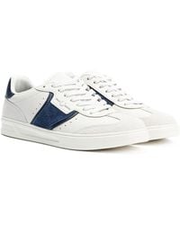 Fred Perry - B4 Textured Leather/Suede Trainers - Lyst