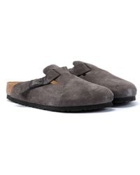 Birkenstock - Boston Sabots En Daim . - Lyst