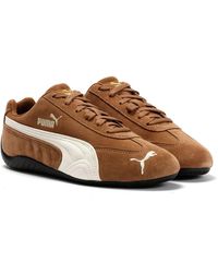 PUMA - Speedcat Og Leather Coffee/Ivory Trainers - Lyst