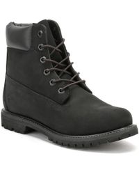black leather timberland boots womens