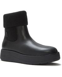 Fitflop - Gen-Ff Roam Knit Leather Boots - Lyst