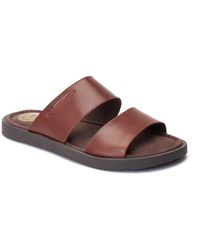 Base London - Maven Leather Burnt Sandals - Lyst