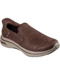 Skechers - Go Walk Arch Fit 2.0 Quest Scarpe Da Ginnastica Marroni Da Uomo - Lyst