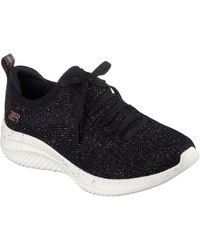 Skechers - Ultra Flex 3.0 Let's Dance Scarpe Da Ginnastica Nere/Oro Rosa Da Donna - Lyst