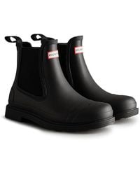 HUNTER - Commando Chelsea Boots - Lyst