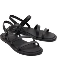 TOMS - Kira Leather Sandals - Lyst