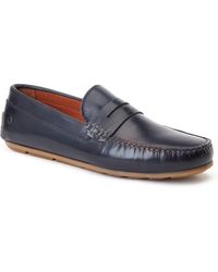 Base London - Collins Leather Standard Loafers - Lyst