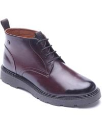 Base London - Havoc Leather Washed Ankle Boots - Lyst