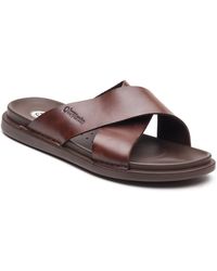 Base London - London Drift Leather Sandals - Lyst