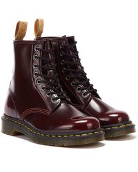 red dr martens womens