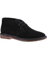 Hush Puppies - Samuel Suède Zwarte Laarzen - Lyst
