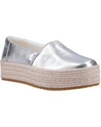 TOMS - Valencia Leather Espadrilles - Lyst