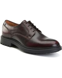 Base London - Locke Leather Bordo Lace-Up Shoes - Lyst