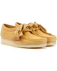 Clarks - Wallabee Scarpe Marroni Da Donna - Lyst