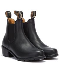 Blundstone Chelsea Heel Boots - Black