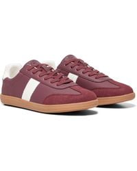 ONLY - Amber Polyester Burgundy/Cream Trainers - Lyst