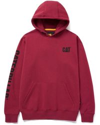 Caterpillar - Trademark Banner Cotton Hooded Sweatshirt - Lyst
