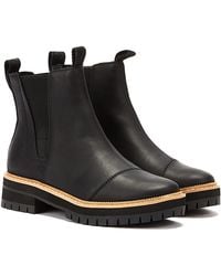 TOMS - Dakota Leather Boots - Lyst