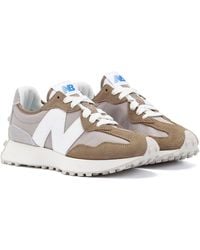 New Balance - Retro-Inspired 327 Suede Trainers - Lyst