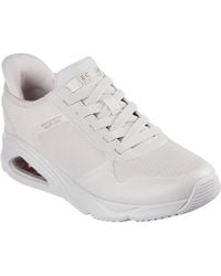 Skechers - Tres-Air Uno Easy Steppers 177116-Ofwt Off Slip On Shoes - Lyst