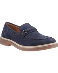 Hush Puppies - Gryffin Leather Loafers - Lyst
