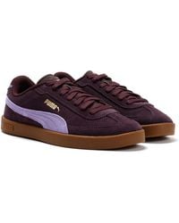 PUMA - Club Ii Era Suede Plum Trainers - Lyst