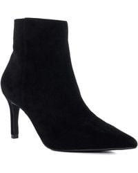 Dune - Dune Obsessively Damen Wildleder Schwarze Stiefeletten Mit Absatz - Lyst