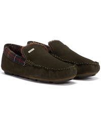 Barbour Monty Olive Slippers - Green