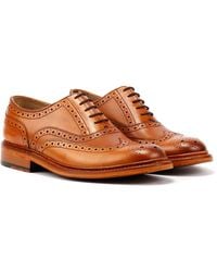 Ben Sherman - Sugarman Brogue Leather Tan Lace-Up Shoes - Lyst