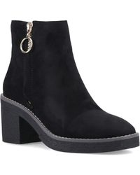 ONLY - Babette Polyurethane Heeled Ankle Boots - Lyst