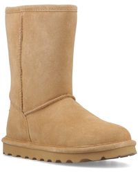 BEARPAW - Elle Short Suede Coffee Boots - Lyst