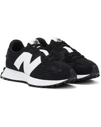 New Balance - 327 Suede And Mesh Low-top Trainers - Lyst