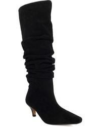 Dune - Saunders Leather Heeled Knee High Boots - Lyst