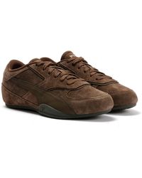 PUMA - Bella Mina Suede Chocolate Trainers - Lyst