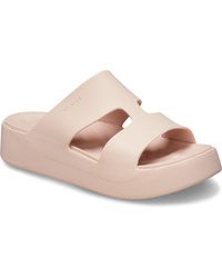Crocs™ - Getaway Platform H-Strap Synthetic Quartz Sandals - Lyst