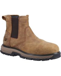 CAT Safety - Caterpillar Exposition Chelsea Leather Pyramid Safety Boots - Lyst