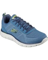 Skechers - Track Leshur Synthetic Slate Trainers - Lyst