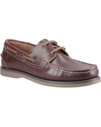 Hush Puppies - Wilson Leather Boat Shoes - Lyst