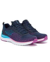 sketchers ladies black trainers